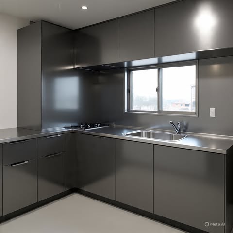 Modern Steel Kitchen